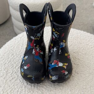 CROCS Kids Disney Rain Boots - Black